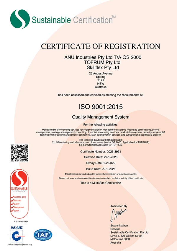 ISO Certificates